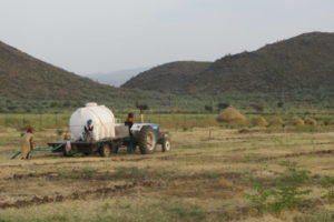 16.10.Watering of our first moringa Oktober 2016