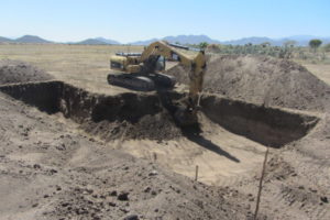 17.01Excavation for the livinghouse Januar 2017